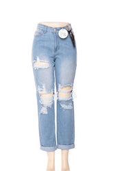 High Waist Boyfriend Jeans