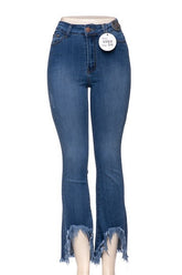 Skinny Jean - Faded Blue, Subtle Distress