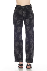 Straight-Leg Jean - Black Smoke Tie-Dye
