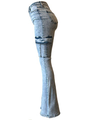 High Waisted, Flare Boot Cut Jeans