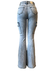 High Waisted, Flare Boot Cut Jeans