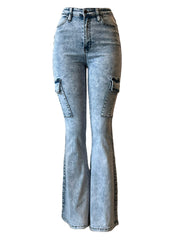 High Waisted, Flare Boot Cut Jeans