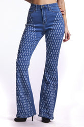 High Waisted, Boot Cut Jeans