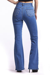 High Waisted, Boot Cut Jeans