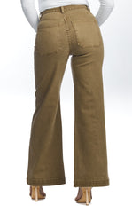 High Waisted, Straight Leg Jeans