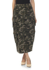 Long Skirt, camouflage cargo skirt
