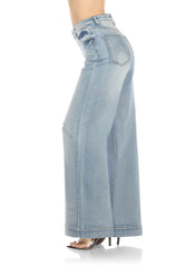 High-Waisted, Wide-Leg Jeans