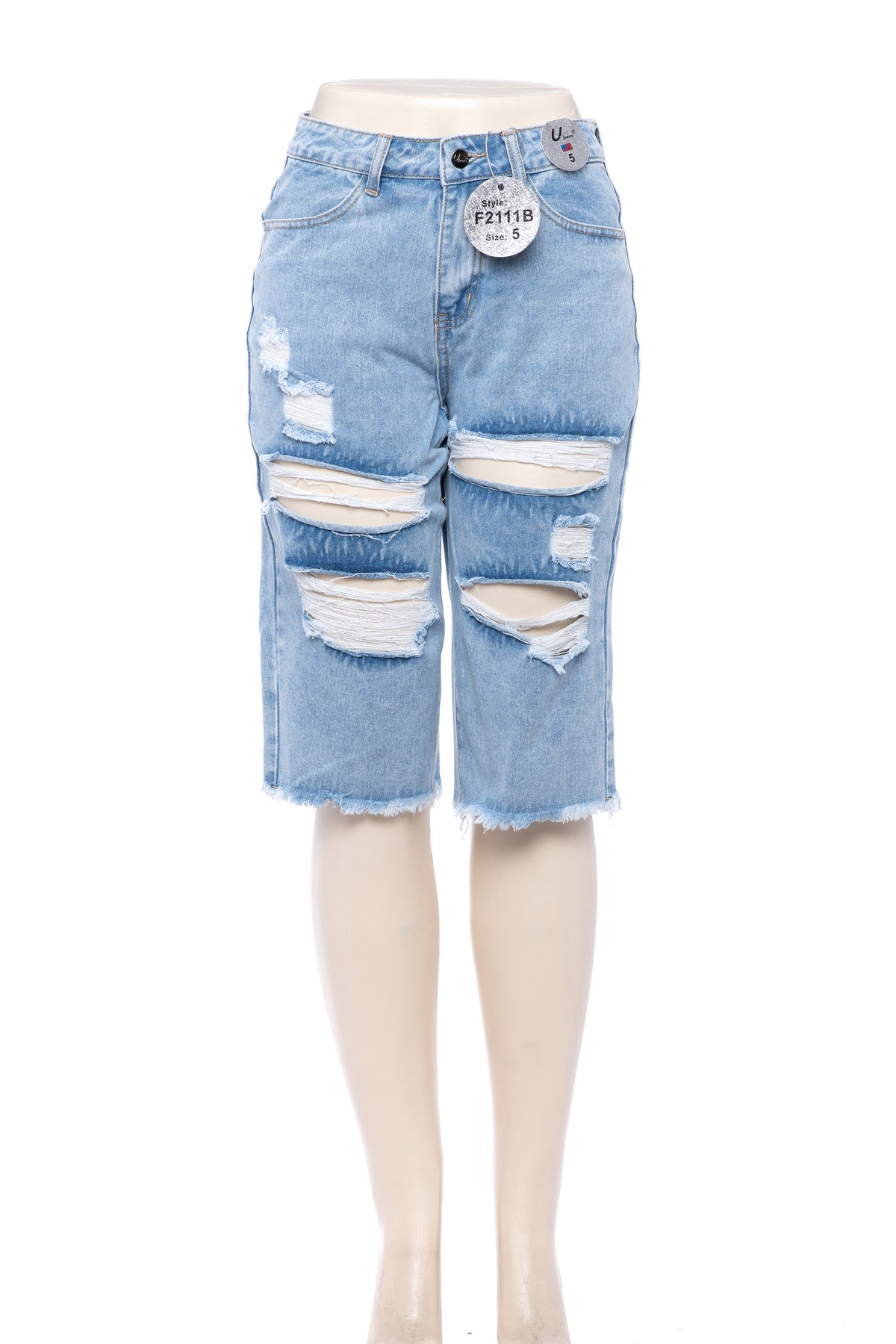 High Waisted Relaxed Bermuda