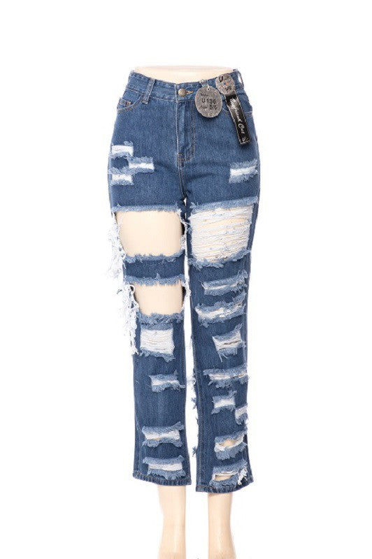 High Waisted, Boyfriend Jeans