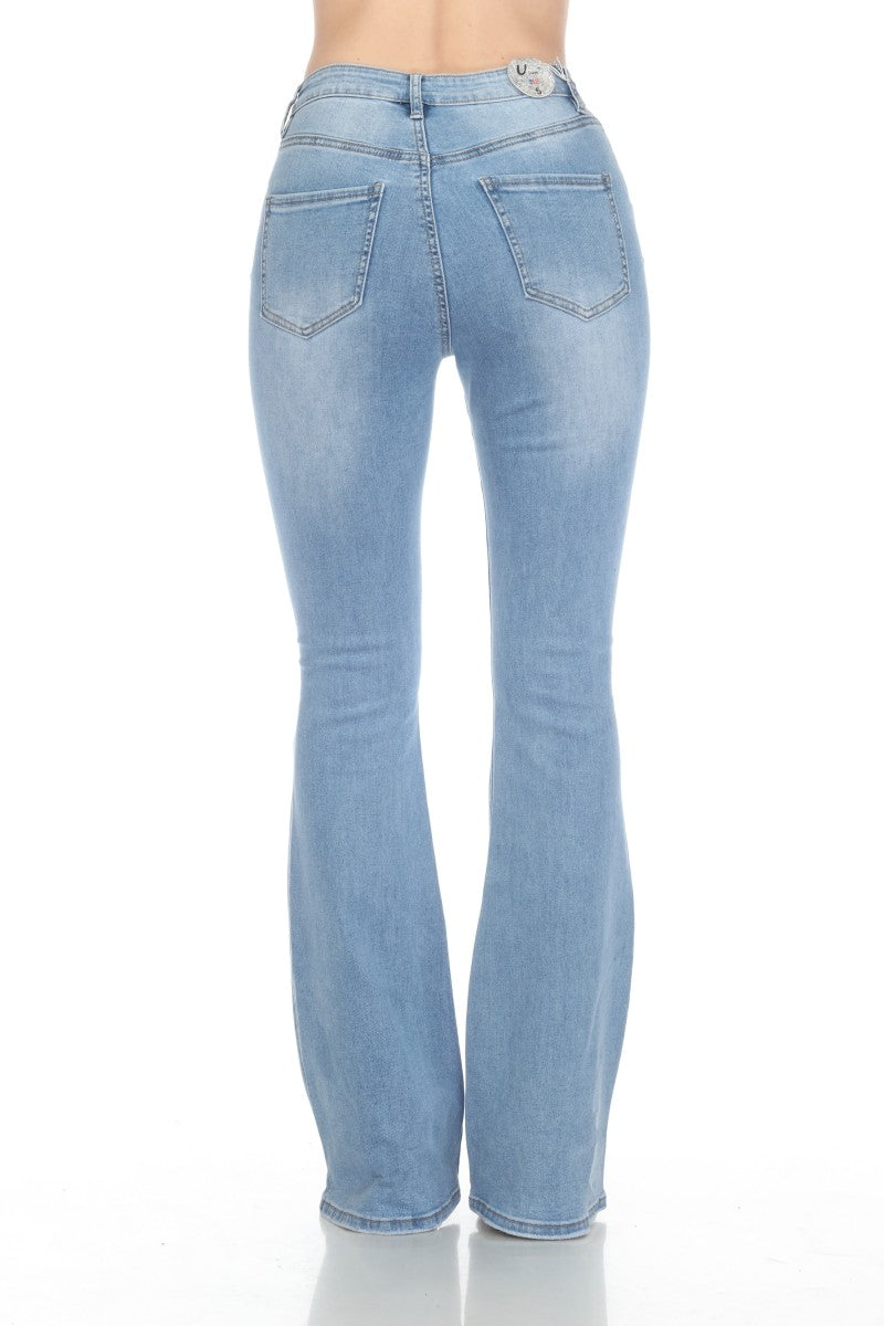 High Waisted Flare Boot Cut Jeans