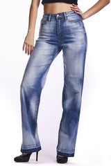 High Waisted, Relaxed Jeans