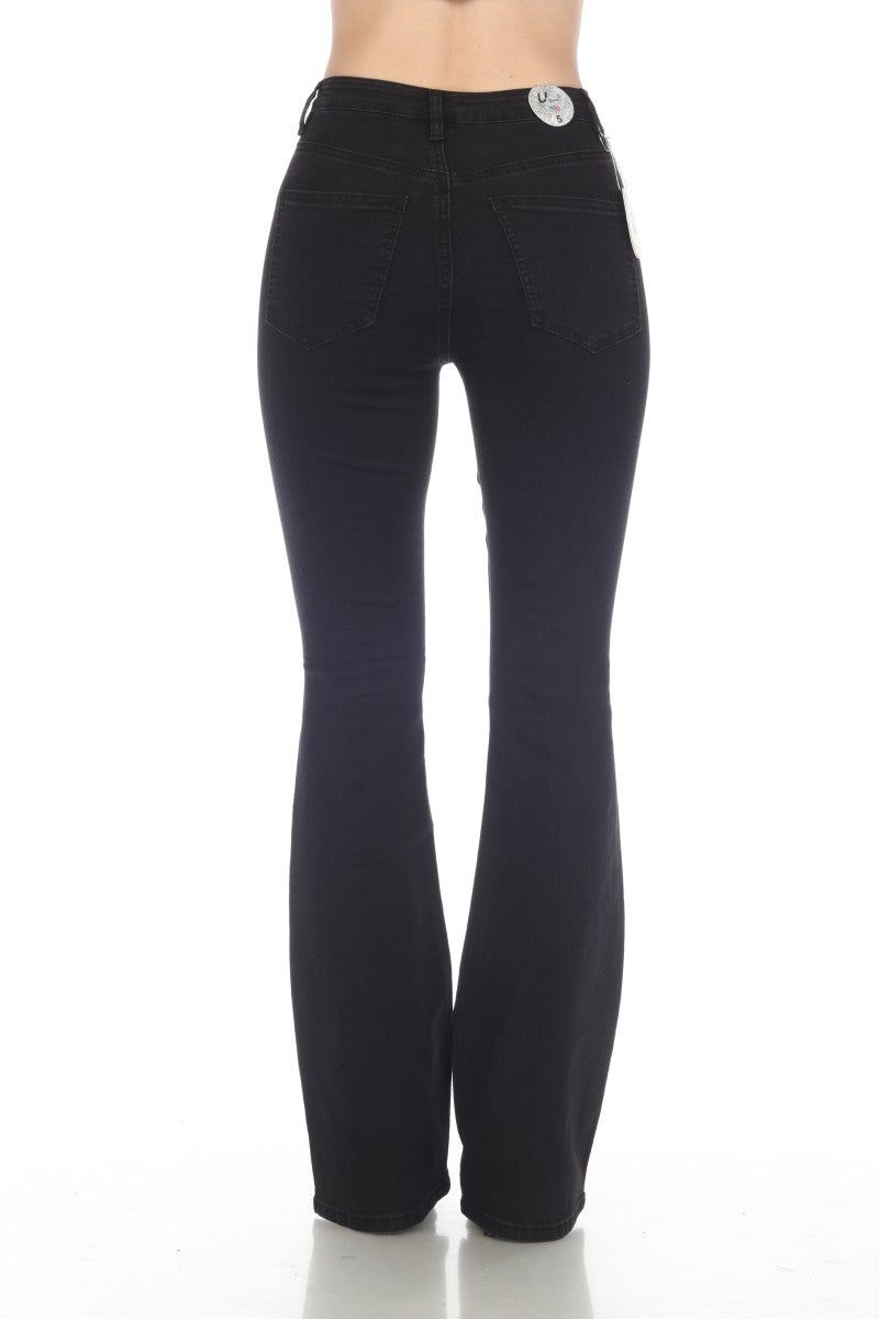 High Waisted, Boot Cut Jeans