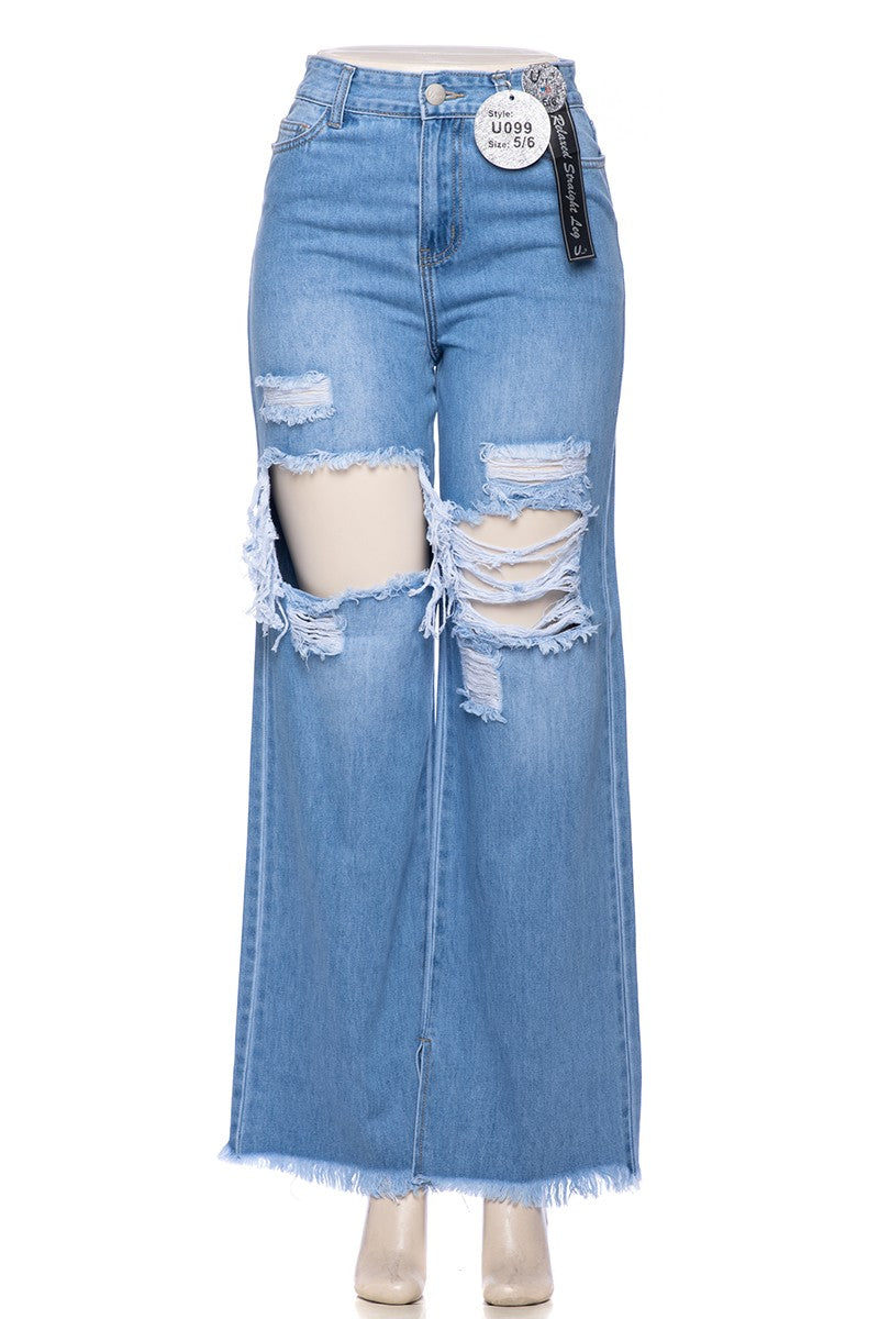 High Waisted Relaxed Fit Jeans