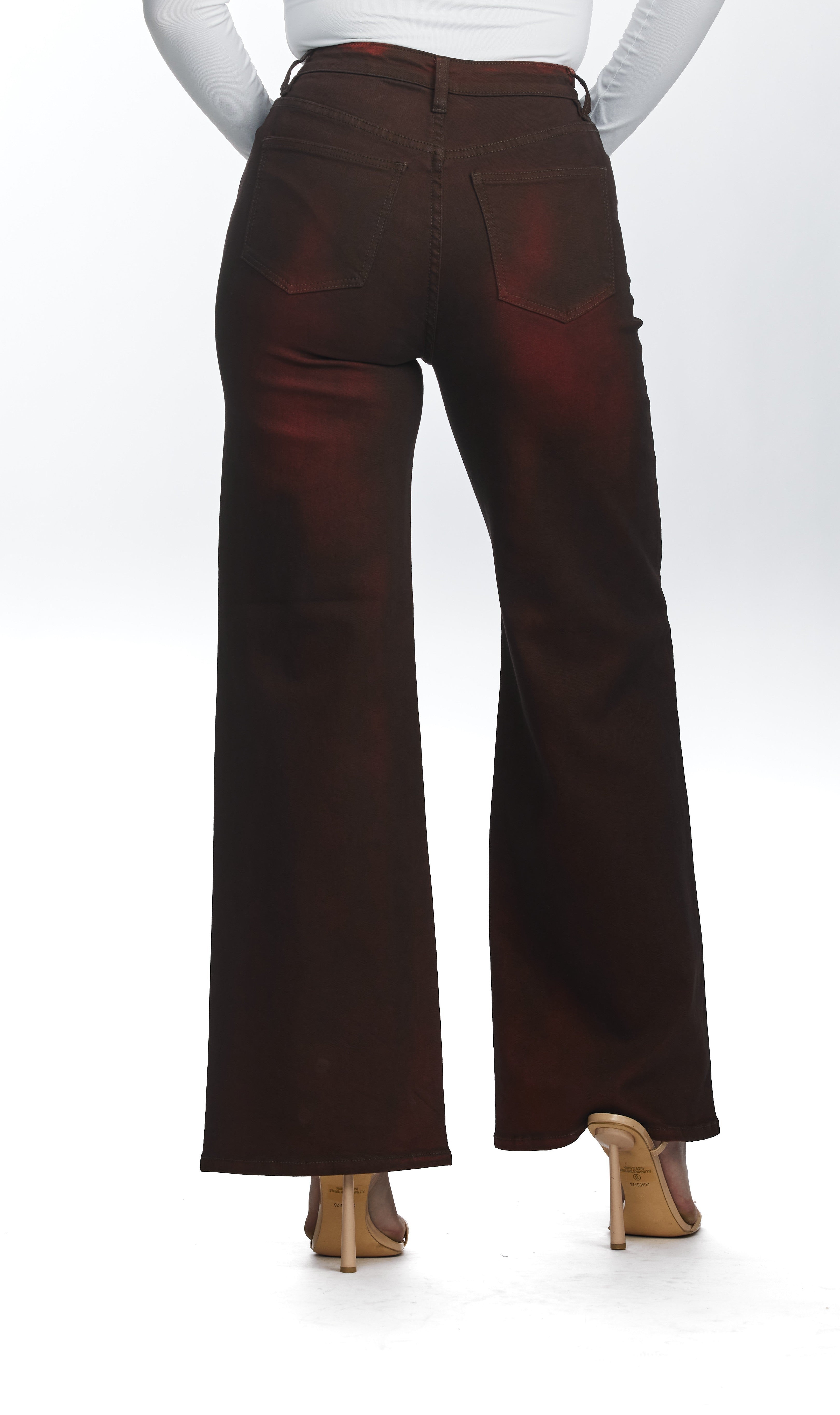High Waisted, Straight Leg Jeans