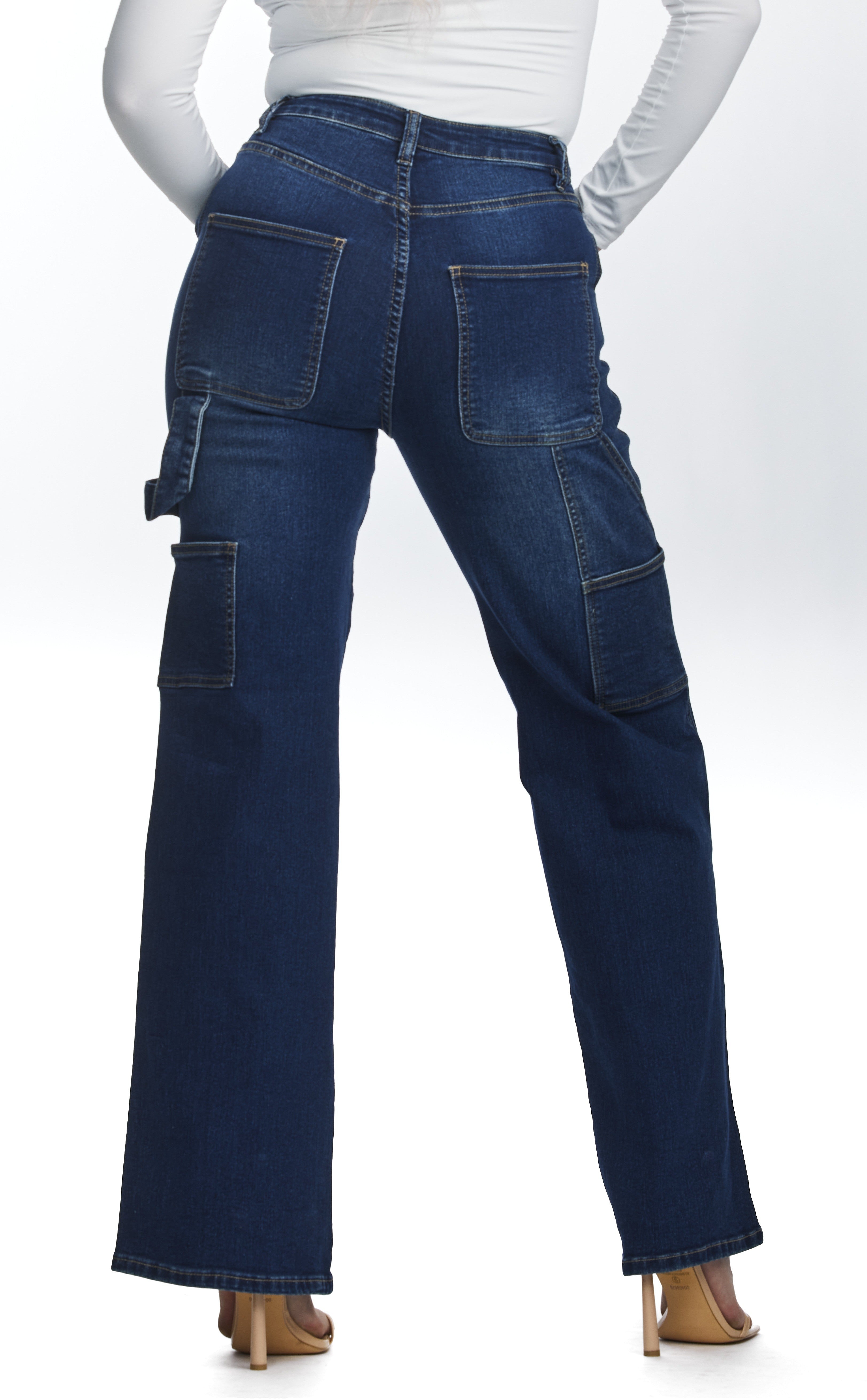 High Waisted, Straight Legs Jeans