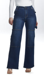 High Waisted, Straight Legs Jeans