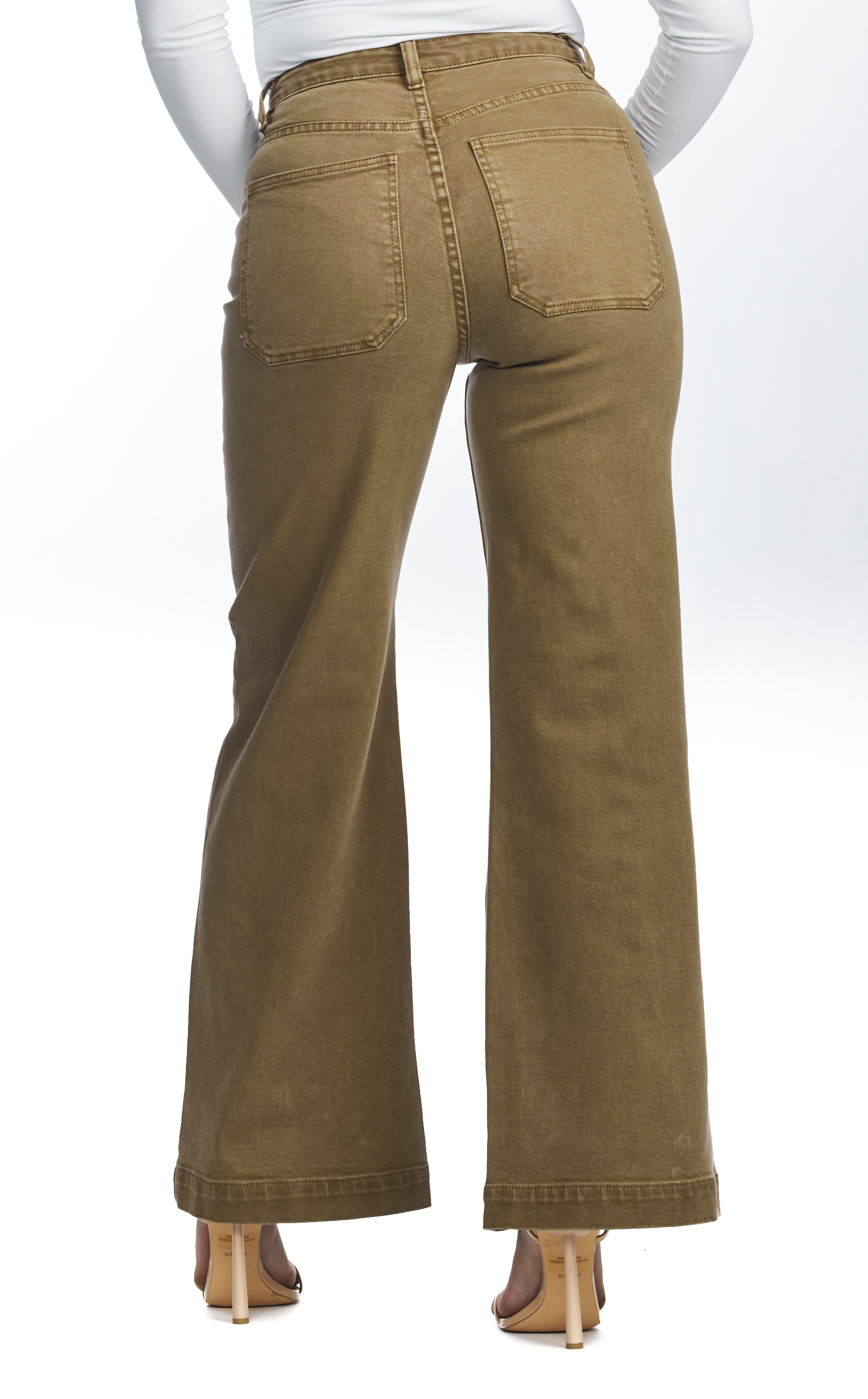 High Waisted, Straight Leg Jeans