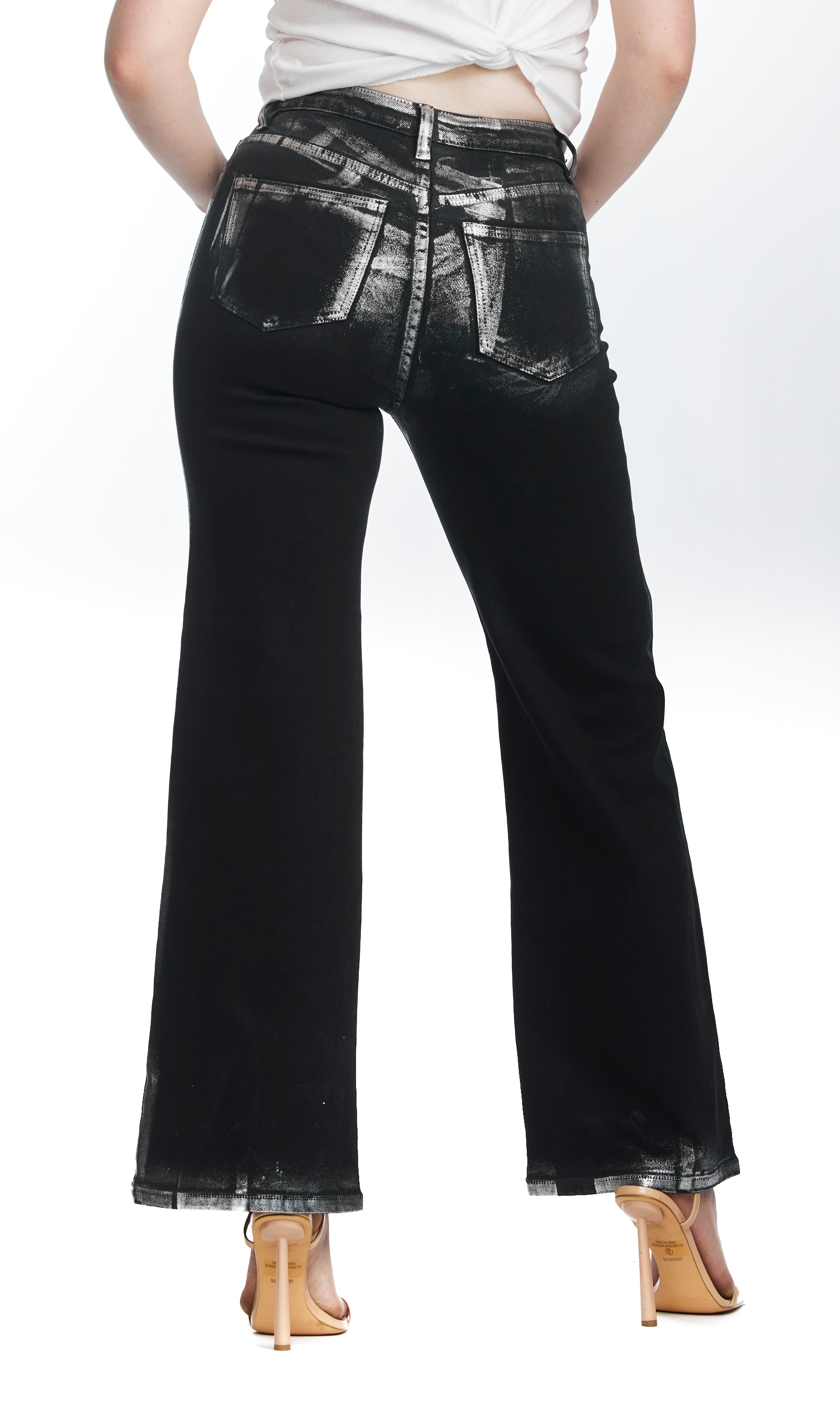 High Waisted, Straight Leg Jeans