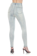 Ice Blue High-Rise Skinny Jeans