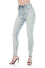 Ice Blue High-Rise Skinny Jeans