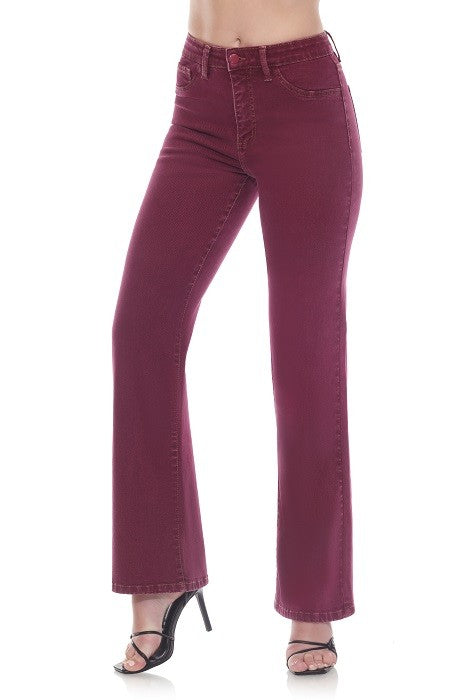 High Waisted Weekender Skimp in Burgundy
