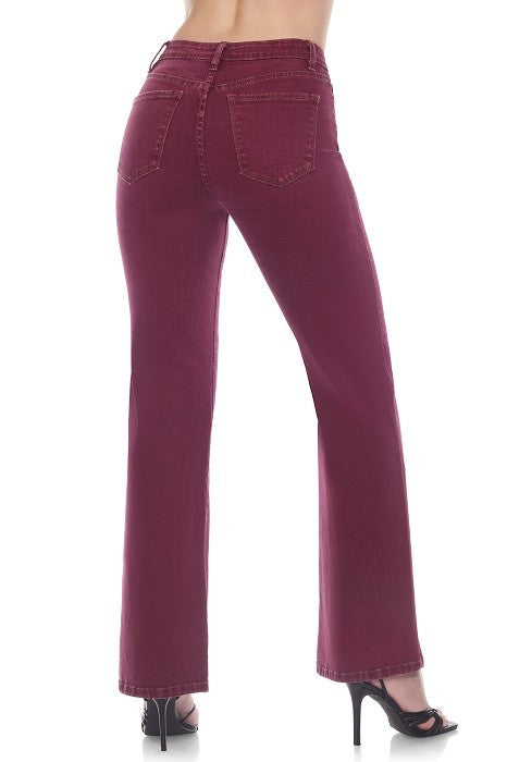 High Waisted Weekender Skimp in Burgundy