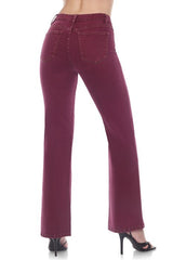 High Waisted Weekender Skimp in Burgundy