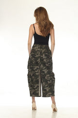 Long Skirt, camouflage cargo skirt