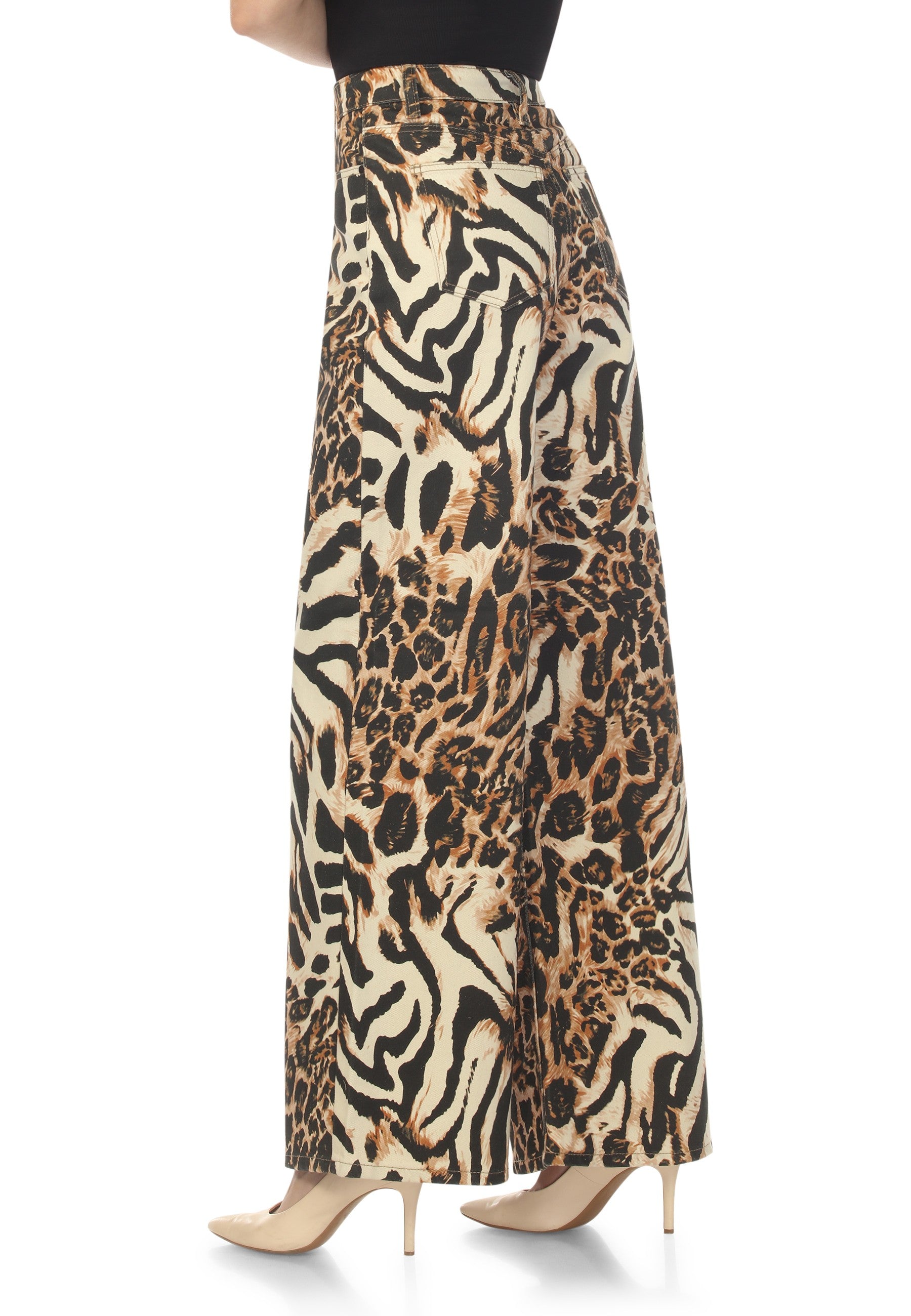 High Waisted, Safari Mix Print