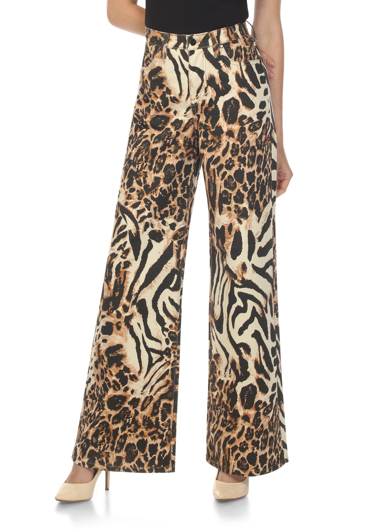 High Waisted, Safari Mix Print