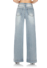 High-Waisted, Wide-Leg Jeans
