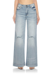 High-Waisted, Wide-Leg Jeans